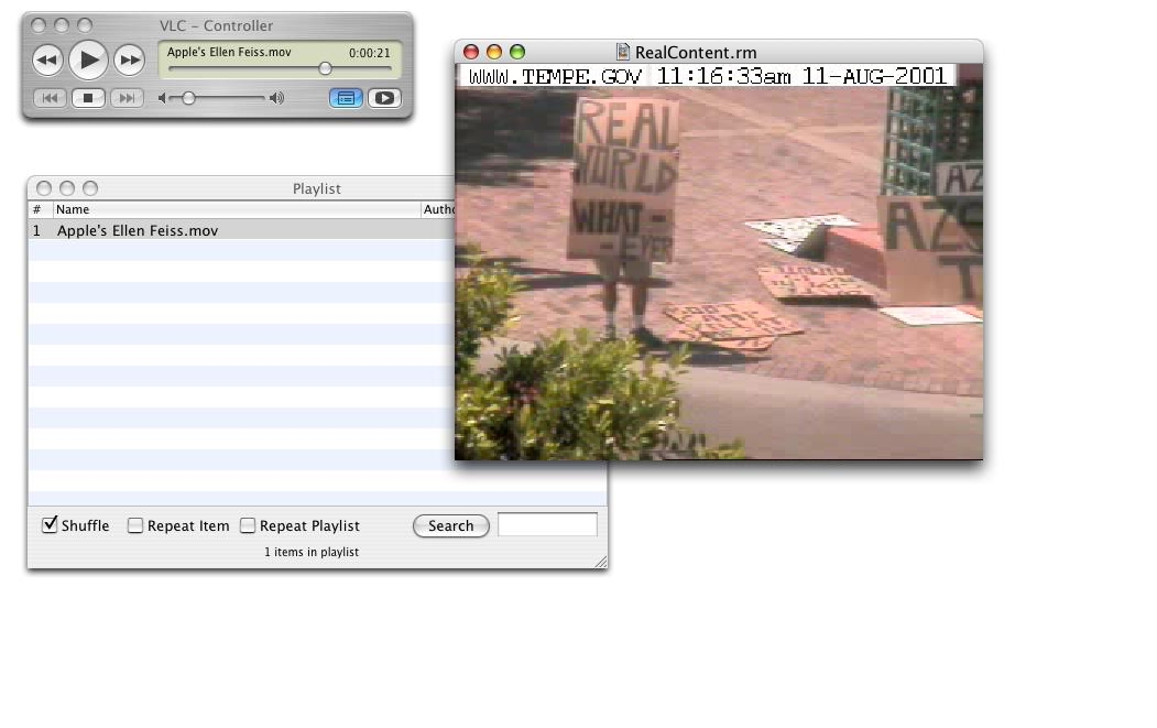 setup the http password on vlc for vlc direct mac os x